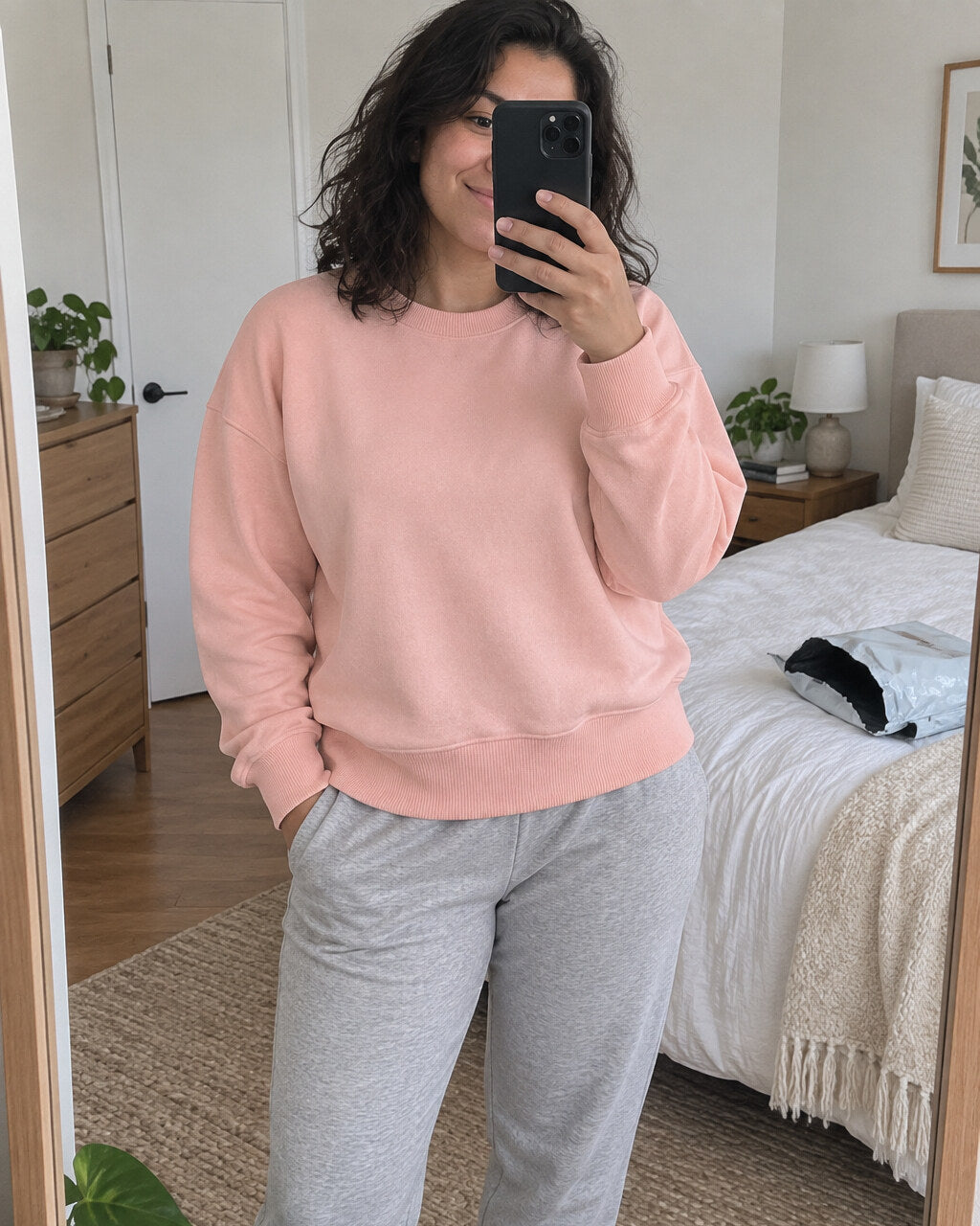 Sweat Cropped Pêssego