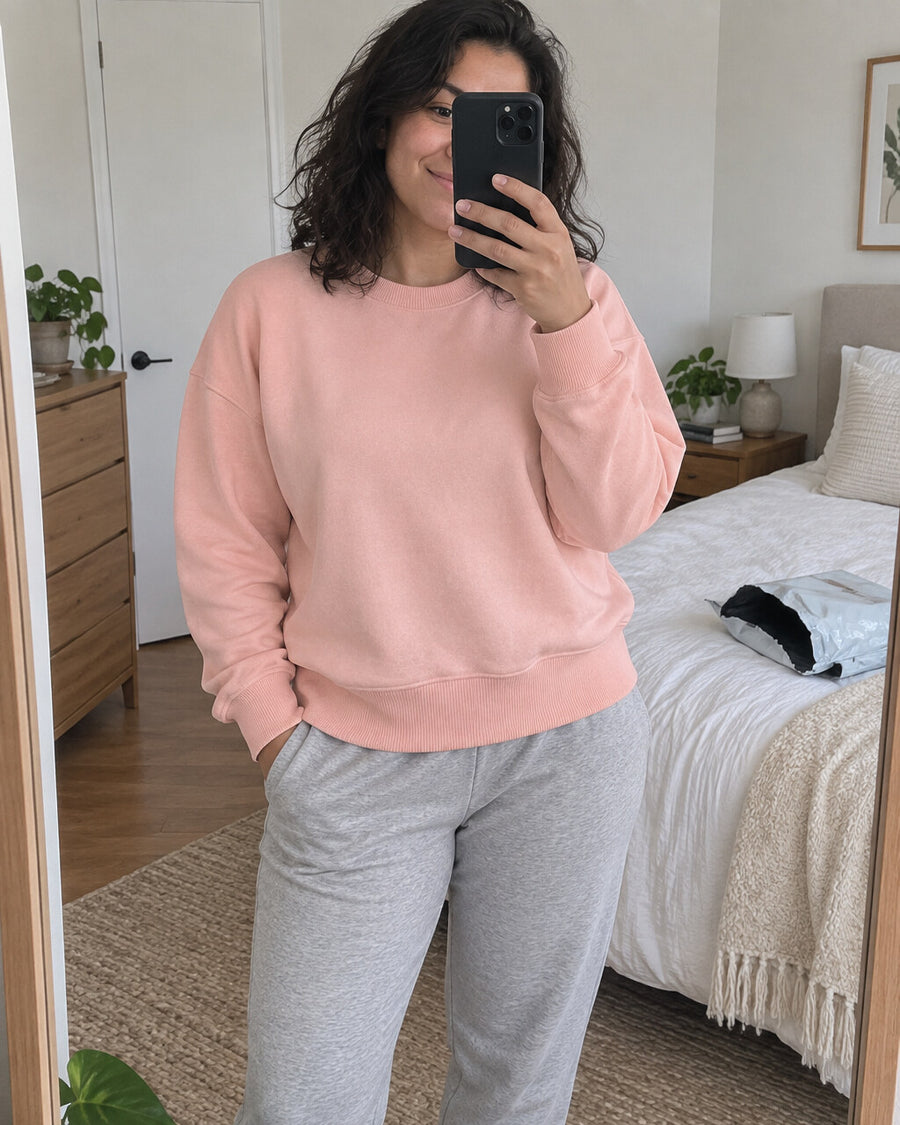 Sweat Cropped Pêssego